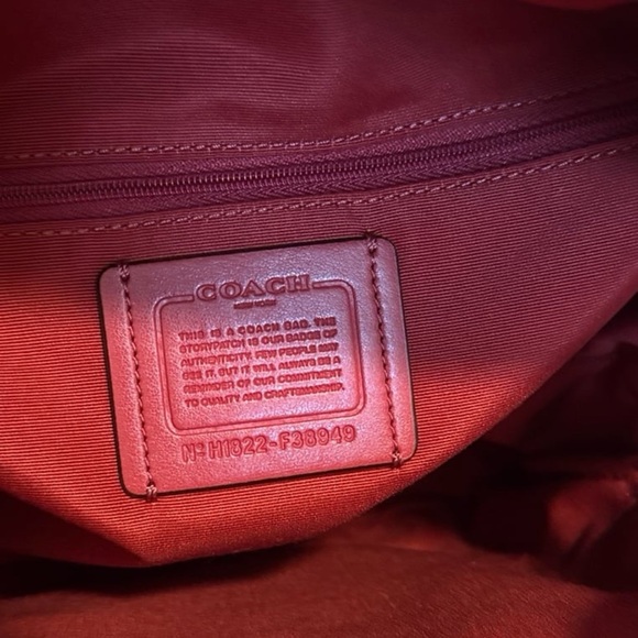 Coach Medium Charlie Backpack With Gingham Print - Picture 9 of 11